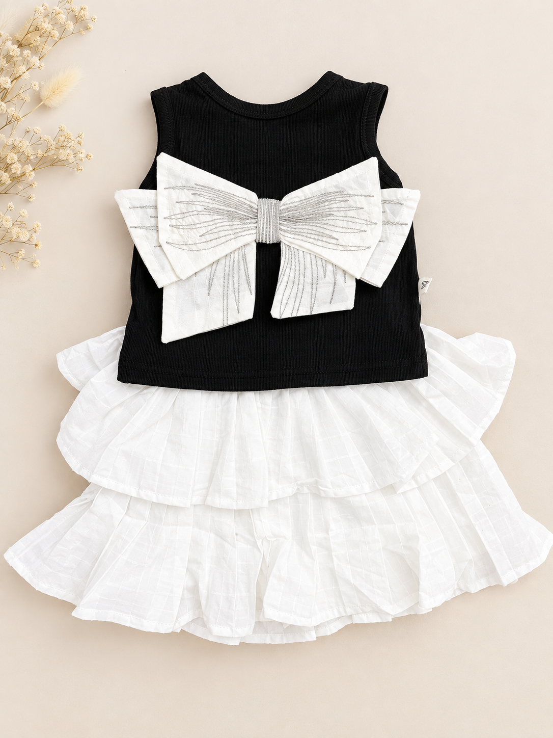 Black & White Bow Co-ord Set